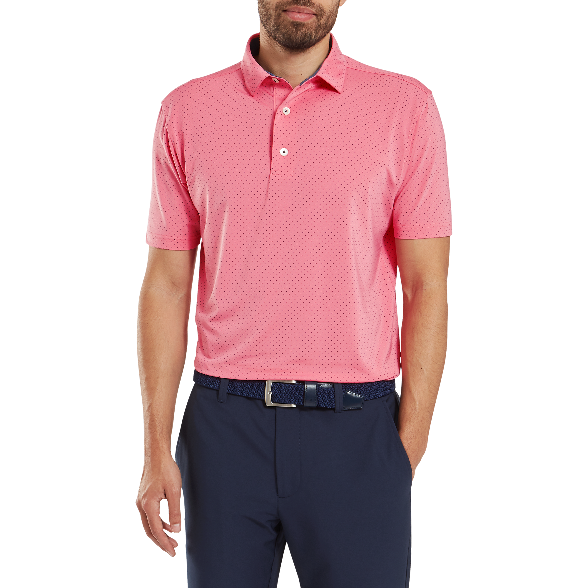 Stretch Lisle Dot Print