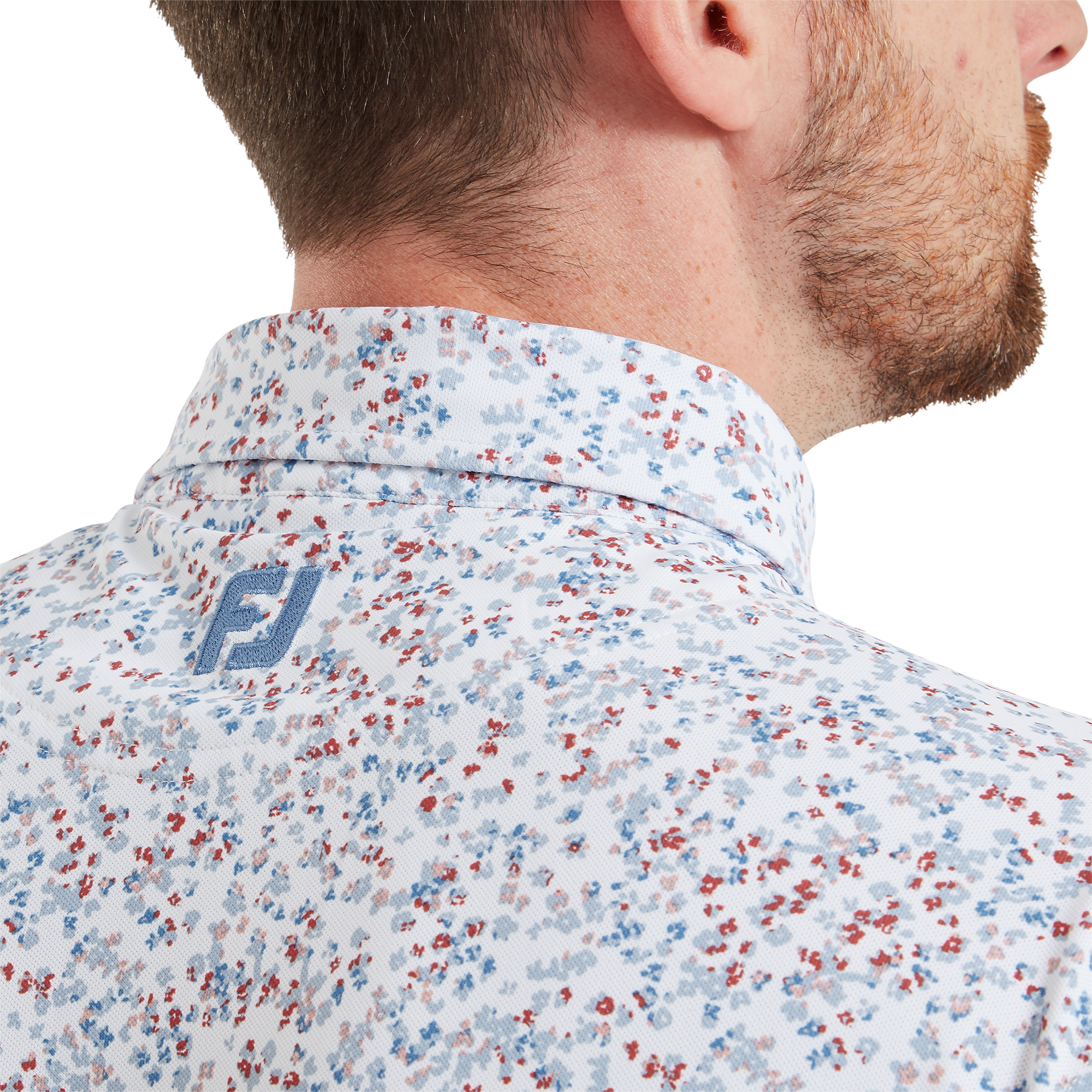 Watercolour Floral Print Pique