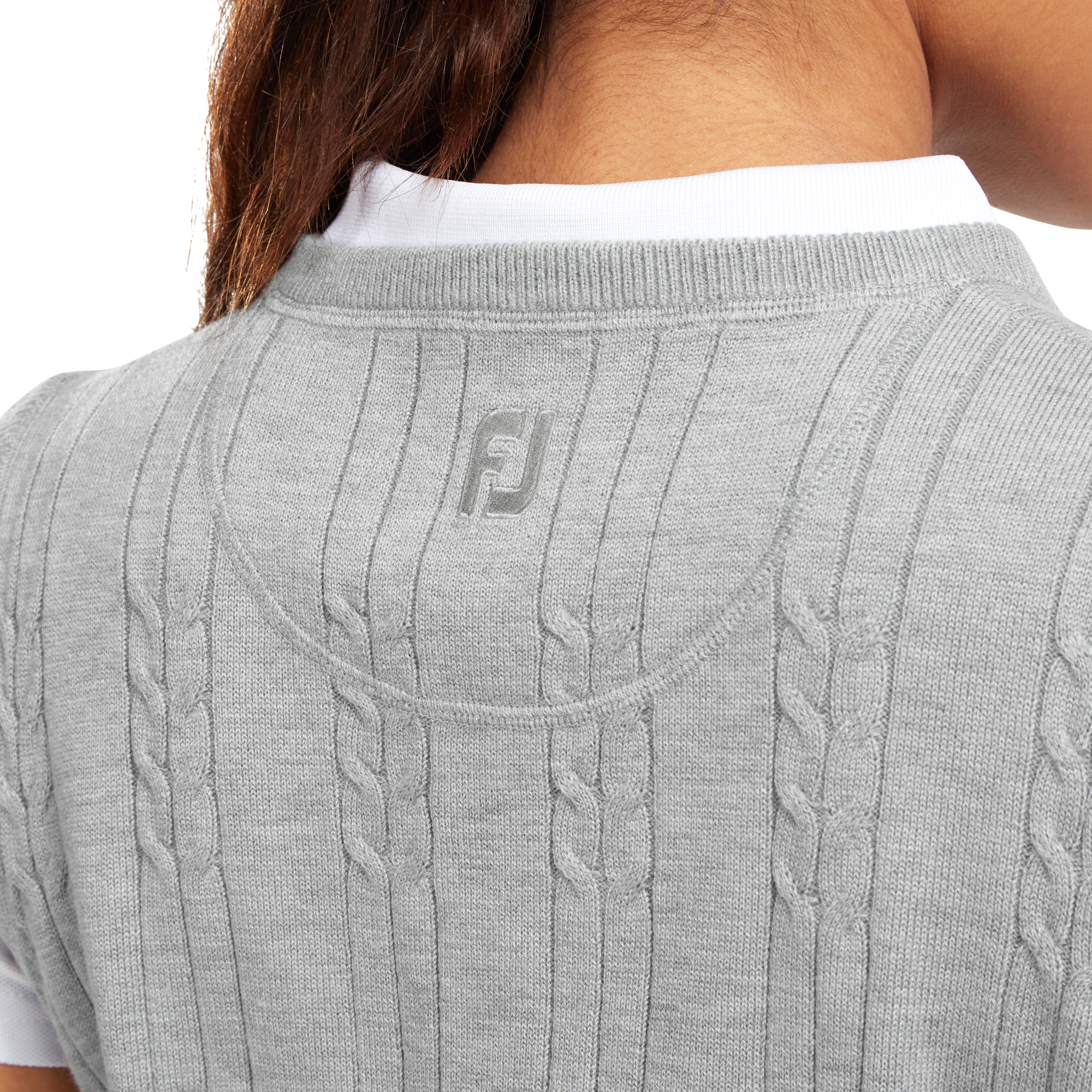 Women's Wool Blend Cable Knit V-Neck Vest