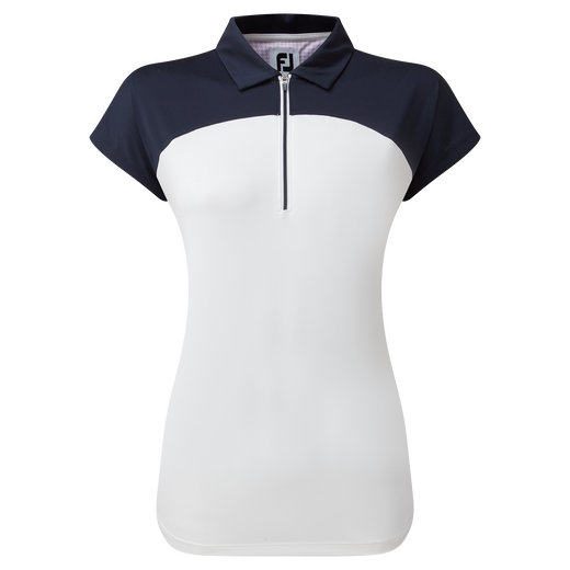 Cap Sleeve Colour Block Lisle