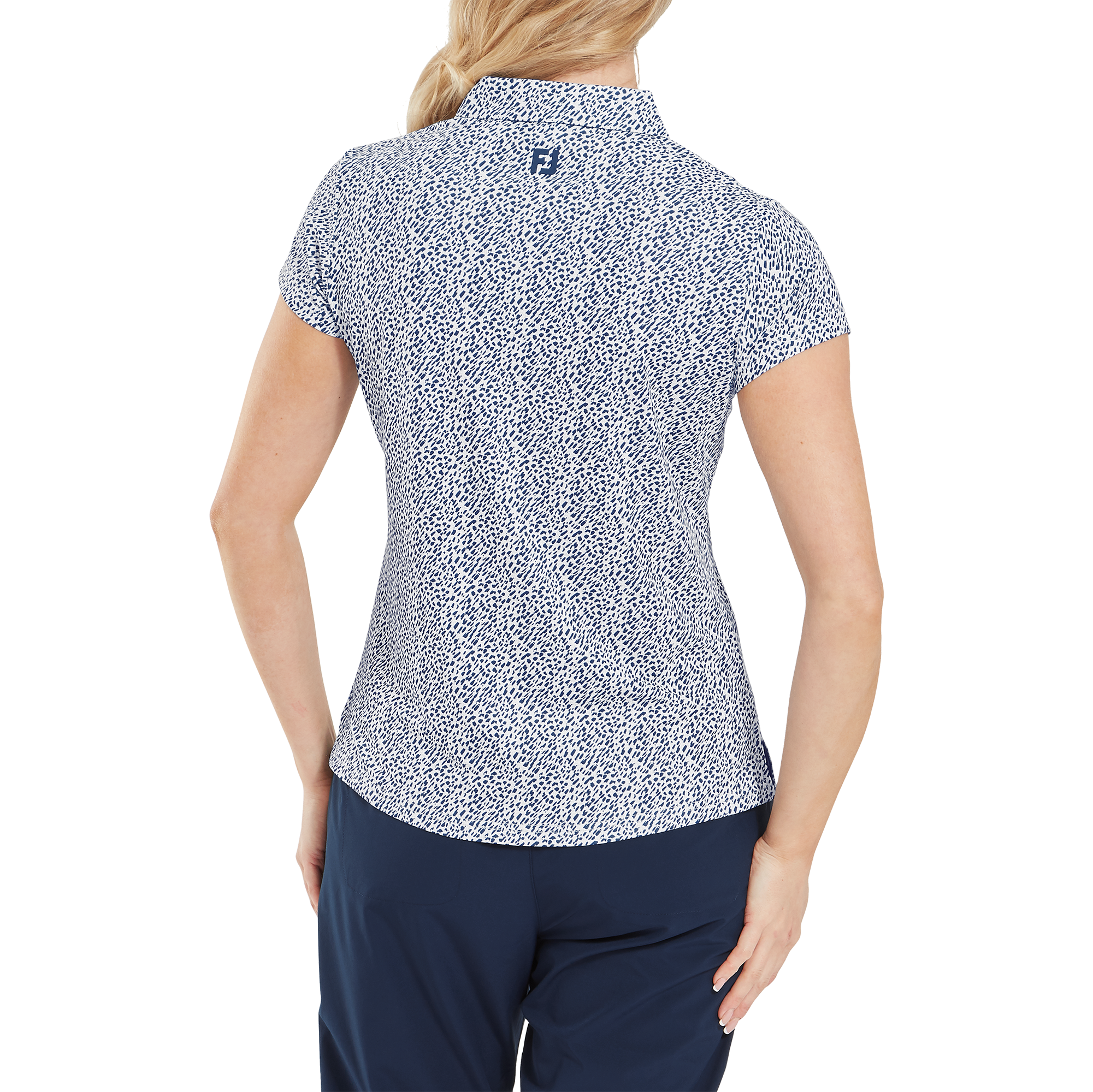 Animal Print Cap Sleeve Lisle