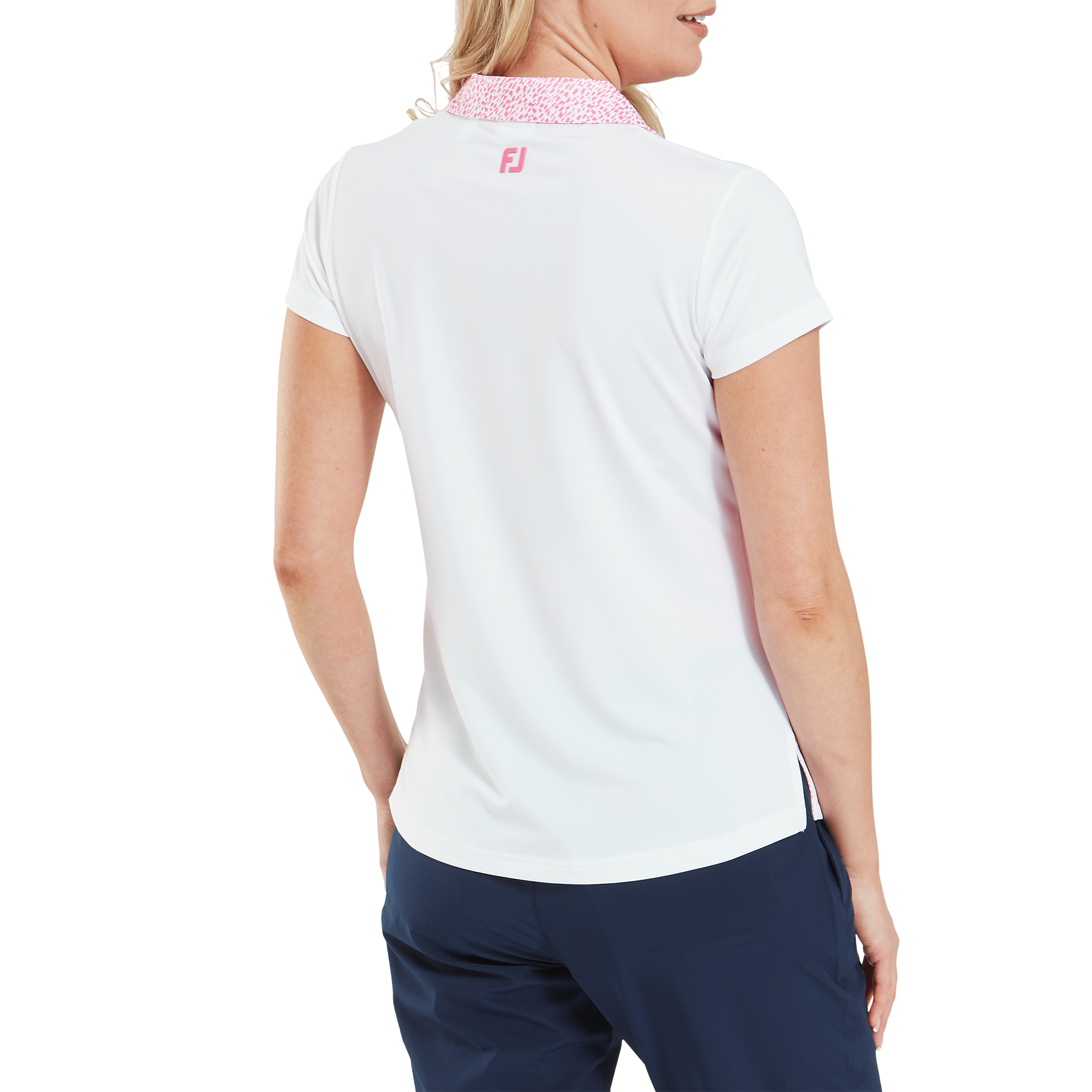 Cap Sleeve Print Trim Lisle