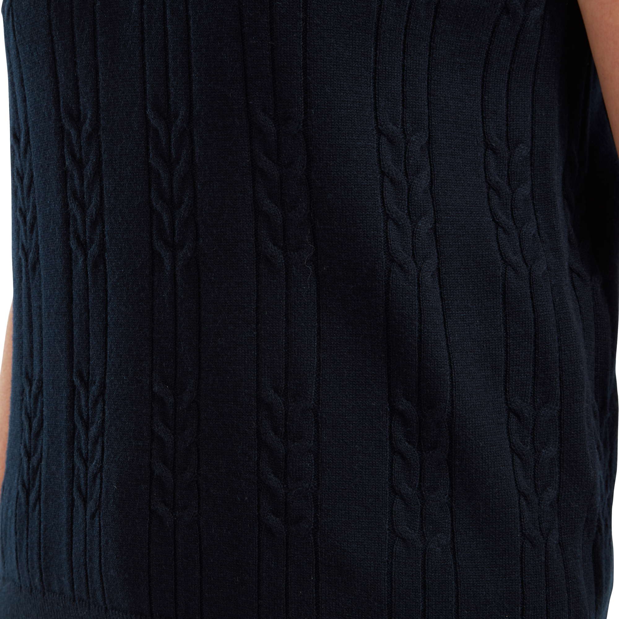 Women's Wool Blend Cable Knit V-Neck Vest