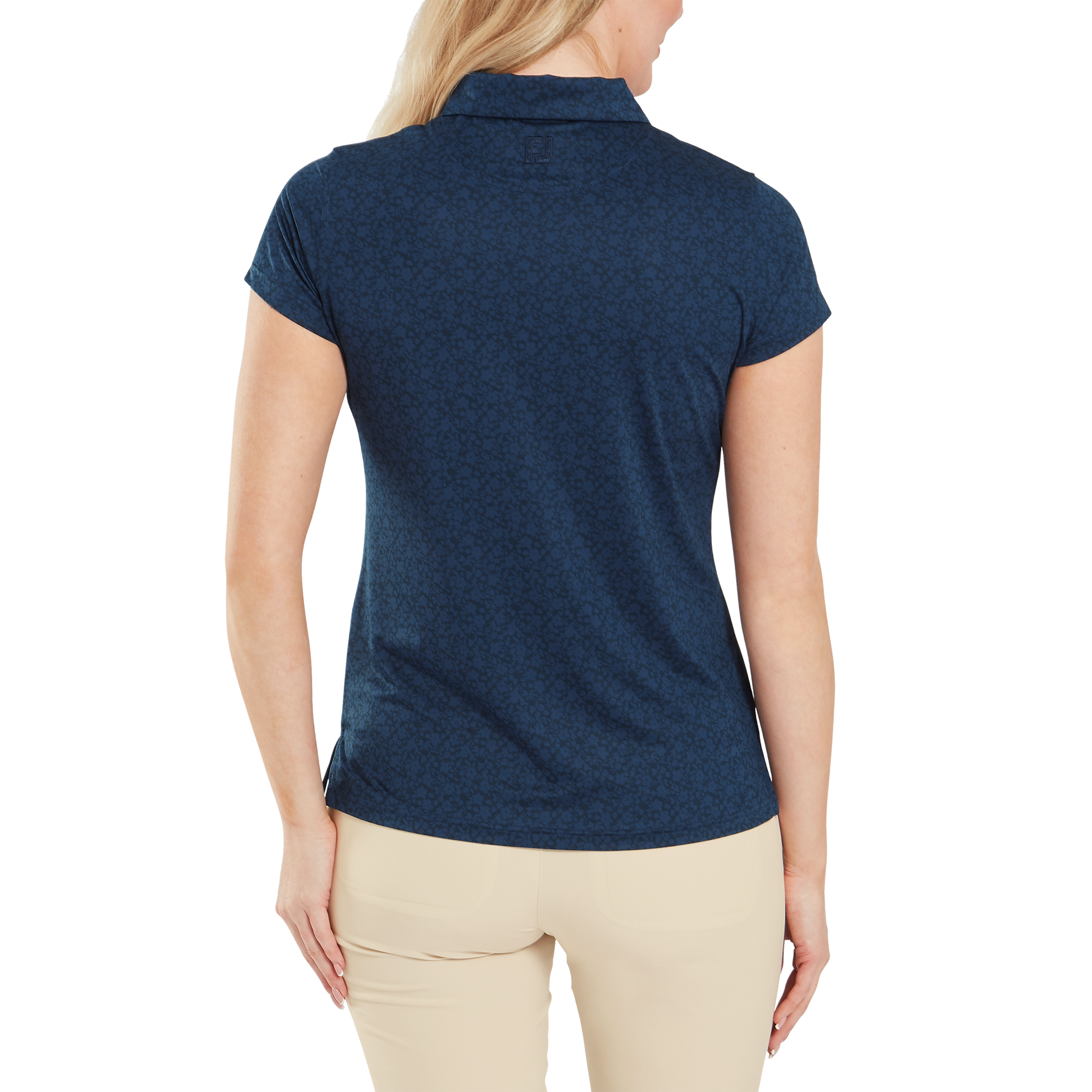 Painted Floral Cap Sleeve Lisle