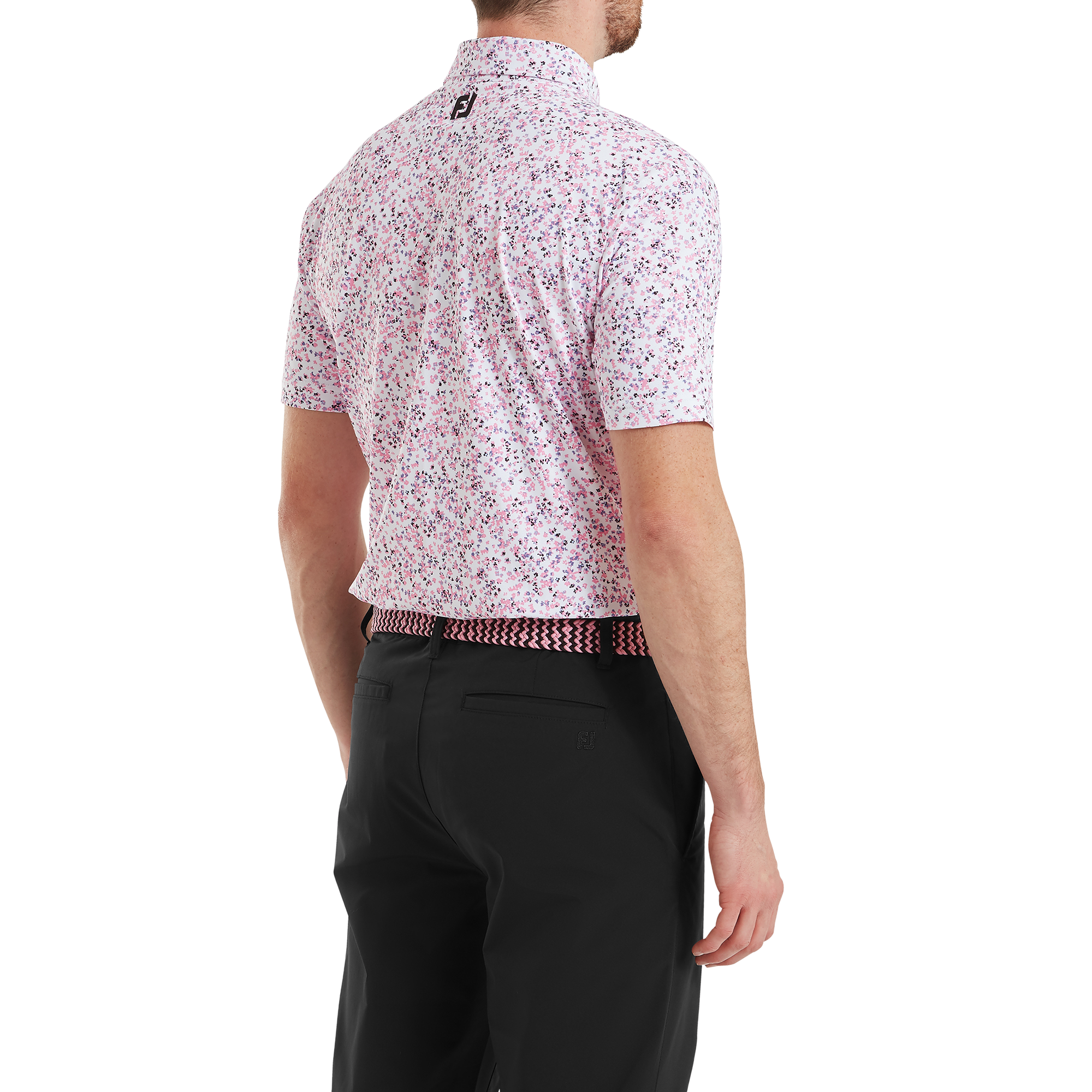 Watercolour Floral Print Pique