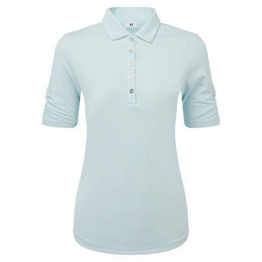 Half Sleeve Ruched Lisle