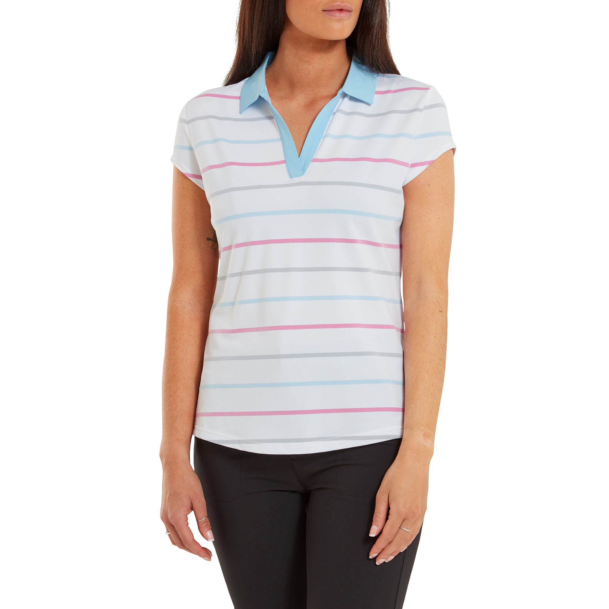 Birdseye Stripe Smooth Jacquard